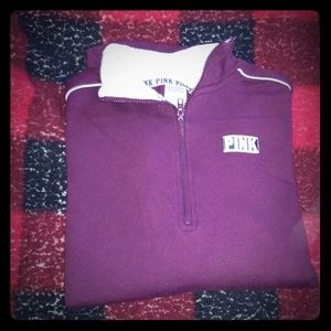 PINK Quarter Zip Fleece